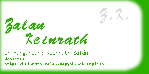 zalan keinrath business card